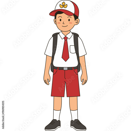 Indonesian Elementary School Boy