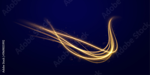 Bright gold dust swirls in a flowing motion. Tiny sparkles glow against a dark elegant backdrop. The scene radiates warmth and festive energy.