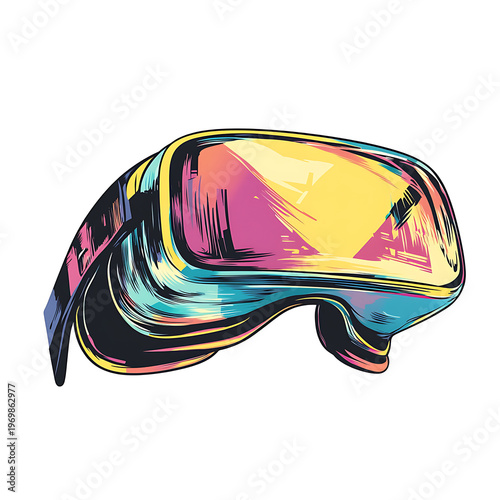 Cutting-Edge VR Simulation Technology Vector Concept