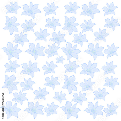 Seamless vintage floral pattern with decorative flowers and leaves for elegant wallpaper or textile design