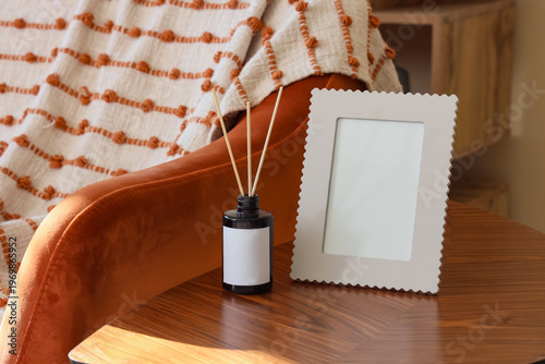 Blank frame with reed diffu...