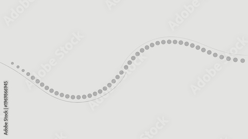 Minimalist S-curve dotted route – Perfect for growth charts, sequence steps, or travel itinerary graphics.