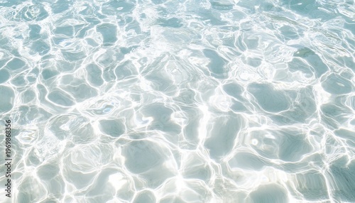 Stunning Clean Liquid Backdrop for Wallpaper Design with Sunlight Reflections and Caustics Pattern