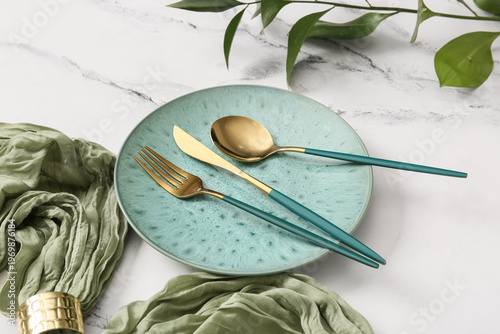 Beautiful table setting wit...