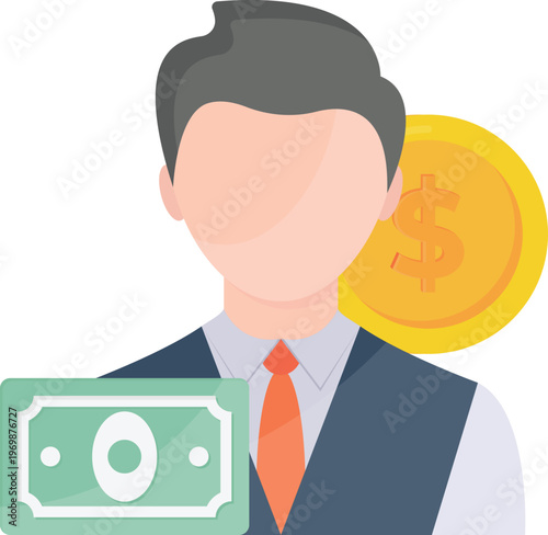 A man displays a dollar coin and a smaller coin, holding one in each hand, emphasizing their differences.