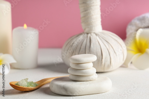 Set of spa accessories with...