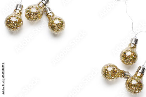 Frame made of garland with ...