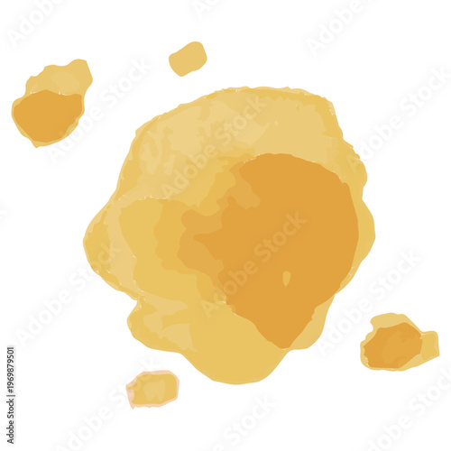 わんぱく水彩シリーズ 幼稚園・保育園向け しぶきのイラスト スプラッシュ にじみ ビビッド