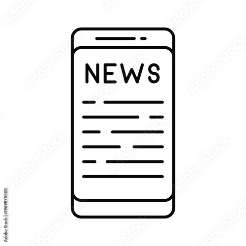 News App Vector icon which can easily modify or edit