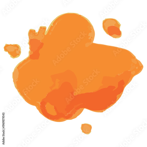 わんぱく水彩シリーズ 幼稚園・保育園向け しぶきのイラスト スプラッシュ にじみ ビビッド