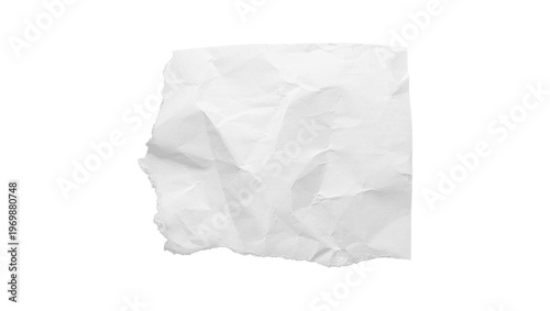 Torn paper pieces with ragged edges and curled corners. White ripped sheets showing damage texture. Isolated blank page fragments on transparent background.