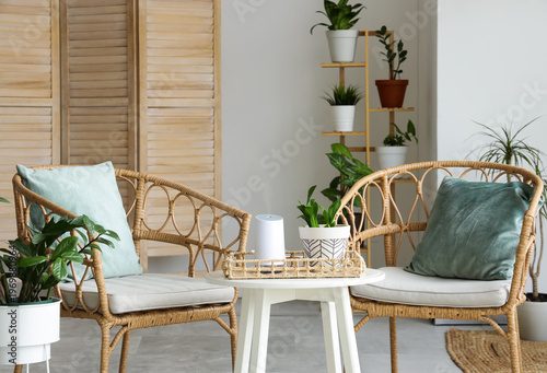 Interior of living room wit...
