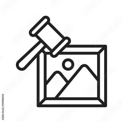 Luxury Art Auction Icon