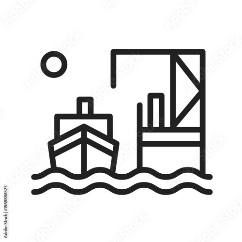 Luxury Cruise Terminal Icon