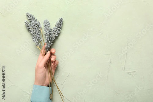 Female hand with artificial...