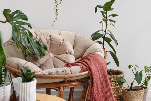 Interior of light living ro...