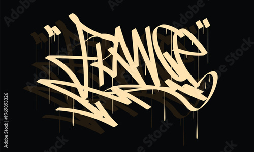 FRANCE graffiti tag style design