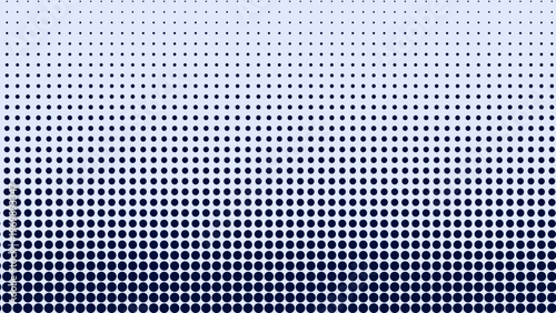 Black and white dotted space. Vector illustration. Gradient background.
