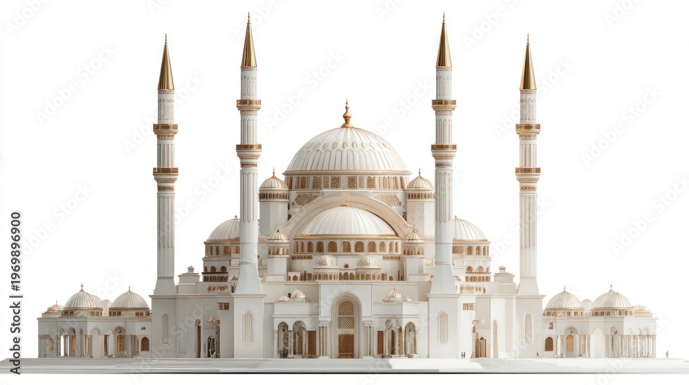 Fototapeta premium Majestic mosque architectural elegance