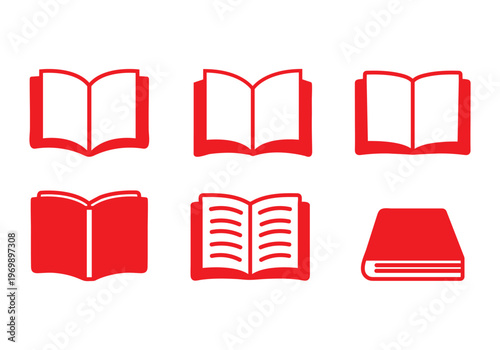 本・ノート・マンガ・電子書籍のアイコンマーク黒