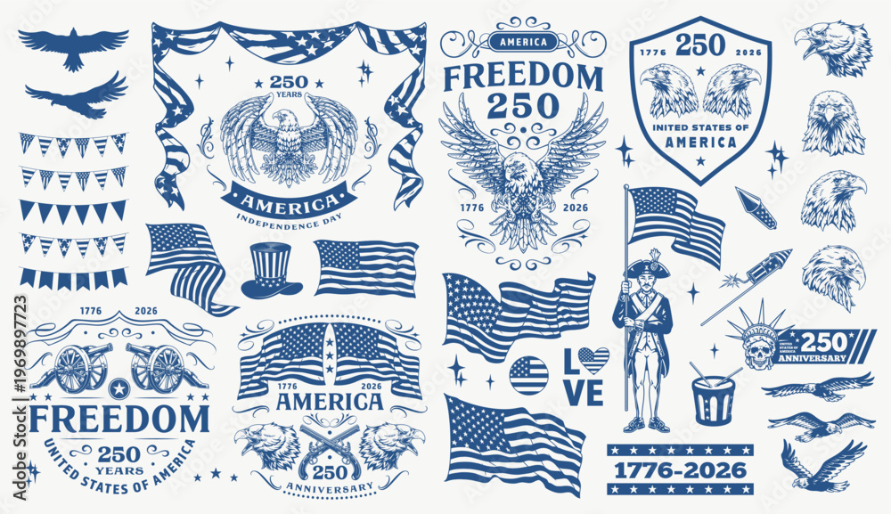 Obraz premium Independence Day design