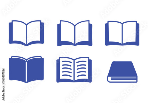 本・ノート・マンガ・電子書籍のアイコンマーク黒