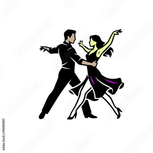 Couple in Salsa Dance Move