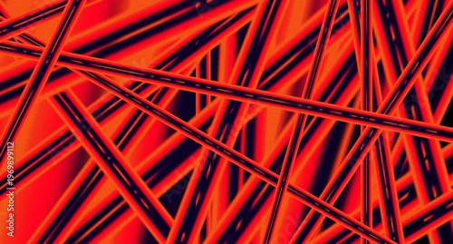 Abstract red and dark blue intersecting lines on gradient background, bold contrast, geometric, noise effect, , banner, backdrop, header, poster, cover design