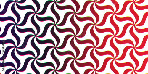 Abstract Red And Purple Swirl Pattern Seamless Retro Pinwheel Background For Modern Graphic Design