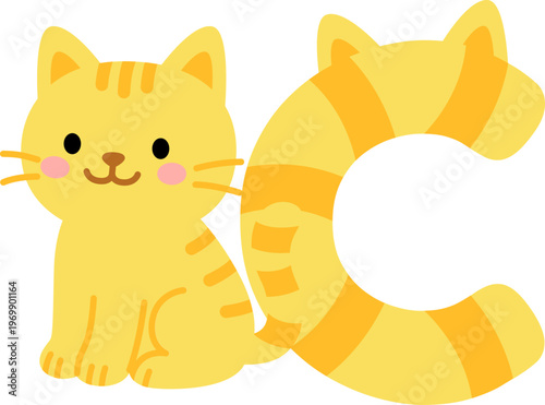 알파벳 C 고양이