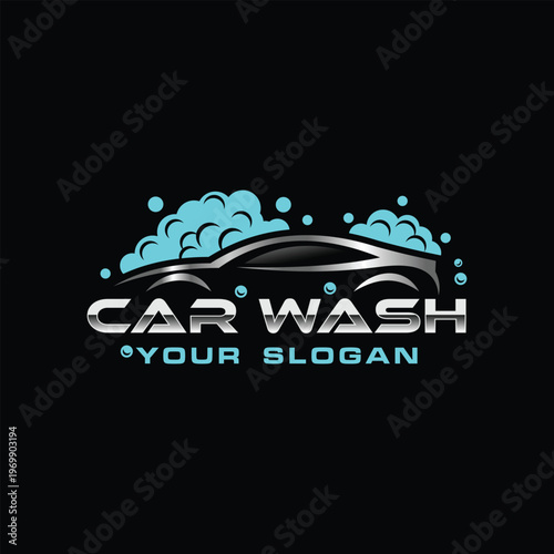 car wash detailing logo design