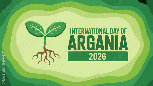 A vibrant illustration celebrating the International Day of Argania in 2026