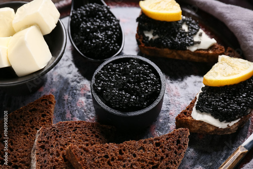 Plate with delicious sandwi...