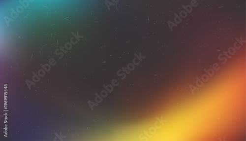 Cinematic film light gradient overlay with warm diagonal glow and analog dust