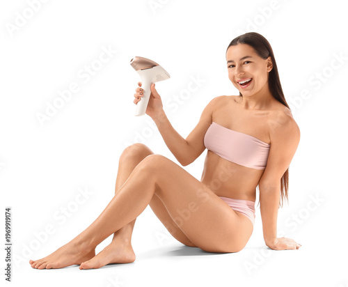 Beautiful young woman with ...