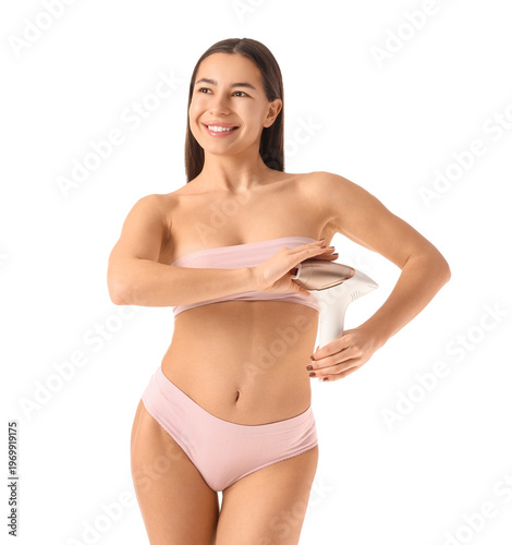 Beautiful young woman with ...