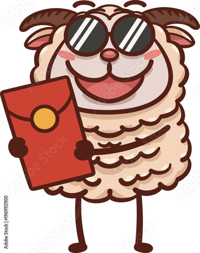 Hand-drawn Cute Cartoon Sheep Illustration Series
