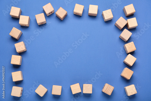 Frame made of wooden buildi...