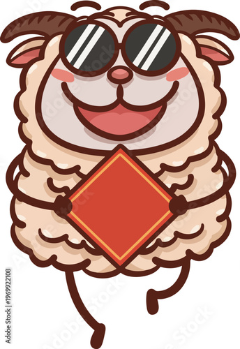 Hand-drawn Cute Cartoon Sheep Illustration Series
