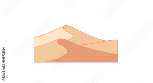 Dune sandy landscape desert terrain.