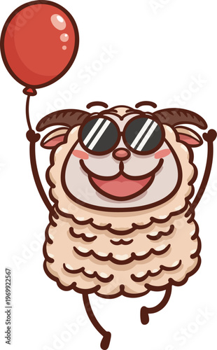 Hand-drawn Cute Cartoon Sheep Illustration Series
