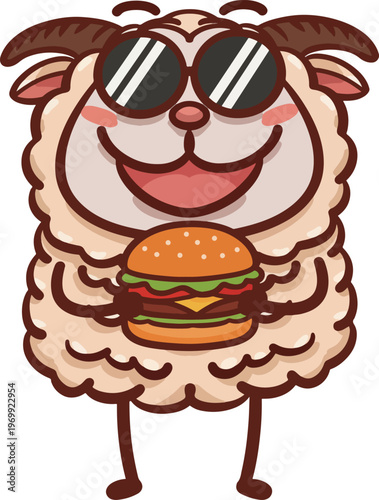 Hand-drawn Cute Cartoon Sheep Illustration Series
