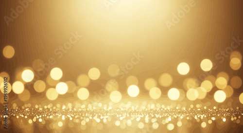Golden Bokeh Background with Abstract Light Particles and Subtle Texture