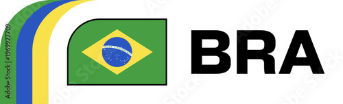 Brazil Football Flag Badge