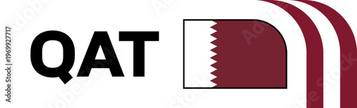 Qatar Football Flag Badge