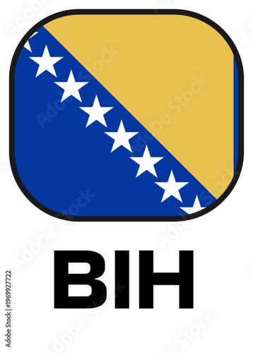bosnia Tournament Flag Badge