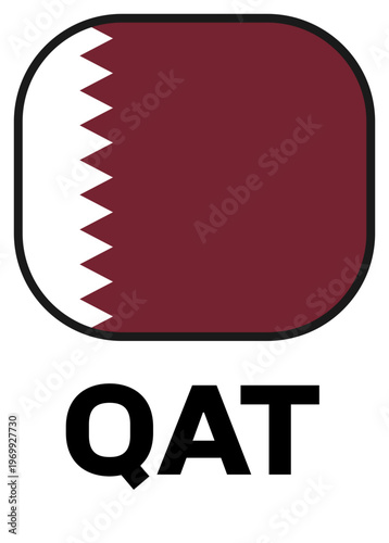 Qatar Tournament Flag Badge