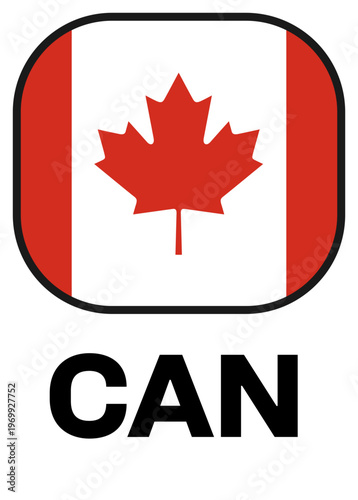 canada Tournament Flag Badge