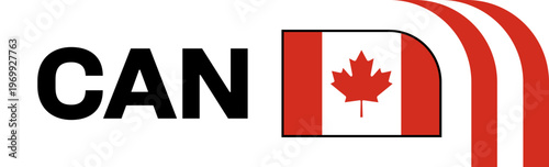 canada Football Flag Badge