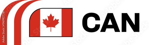 canada Football Flag Badge
